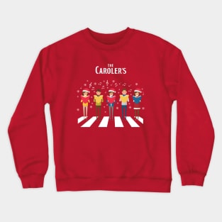 Christmas Caroler's Abbey Road Parody Crewneck Sweatshirt